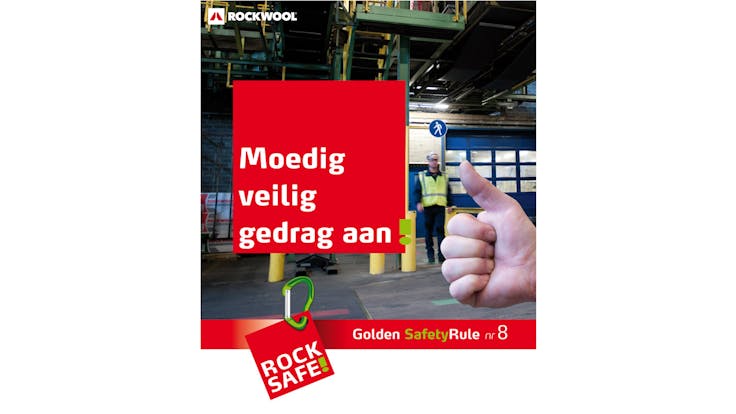 health, safety, health & safety, golden safety rules, rules, rocksafe, rockwool, benelux