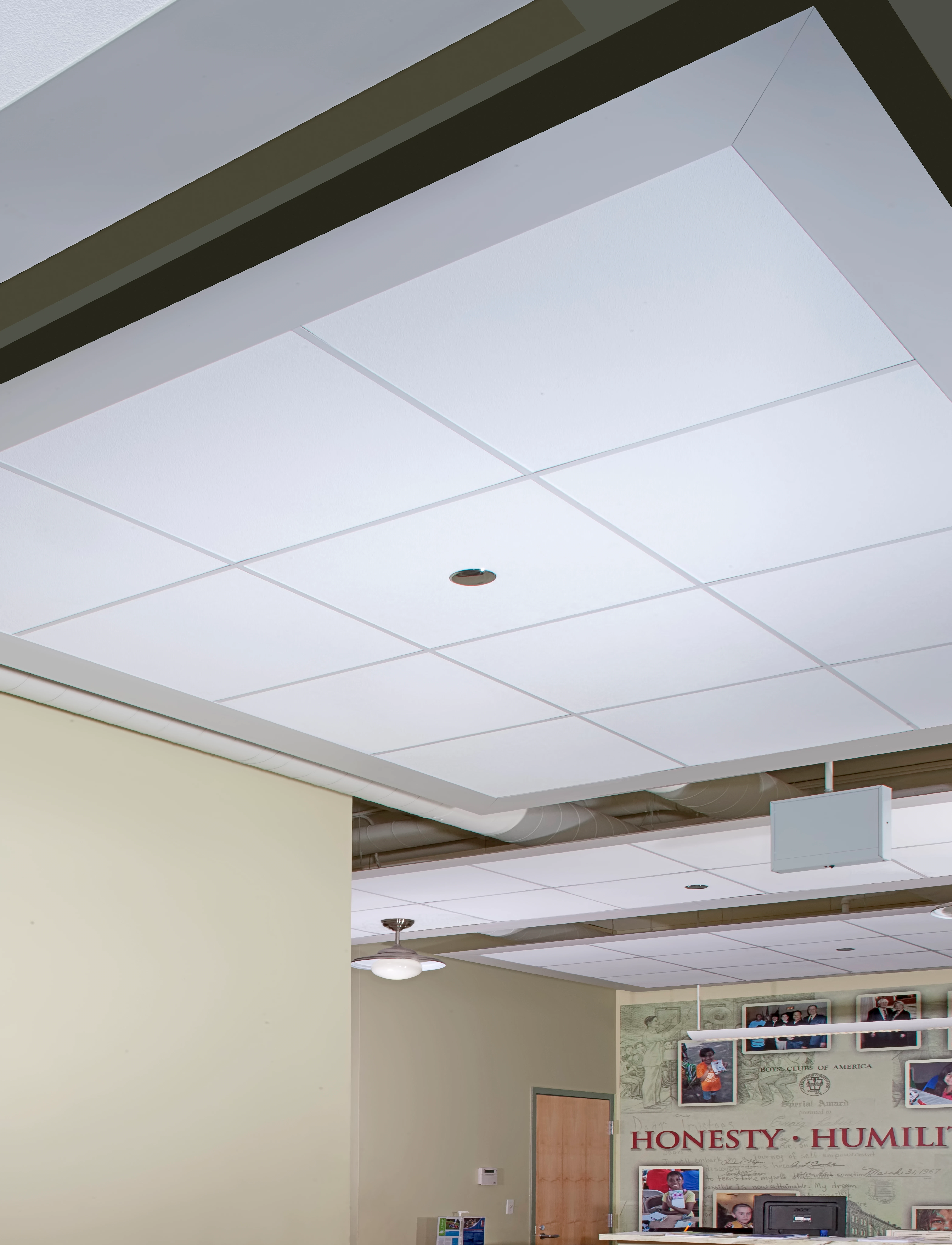 Union League Club One- Pilsen neighborhood, Union League Boys & Girls Clubs, Antunovich Associates, Tandem, Inc., Infinity Perimeter Trim, Rockfon Impact ceiling panels, Chicago Metallic ceiling suspension systems, The Apple Group, Recreation