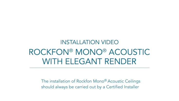 Installation video Rockfon Mono Acoustic with Elegant Render