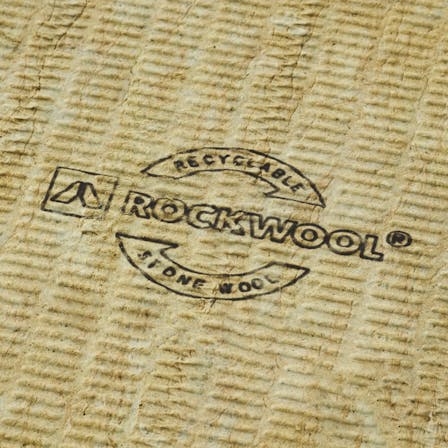 recyclable stone wool, recycable stone wool, germany, recycling, logo, flatroof plate, fri, plate, rockcycle