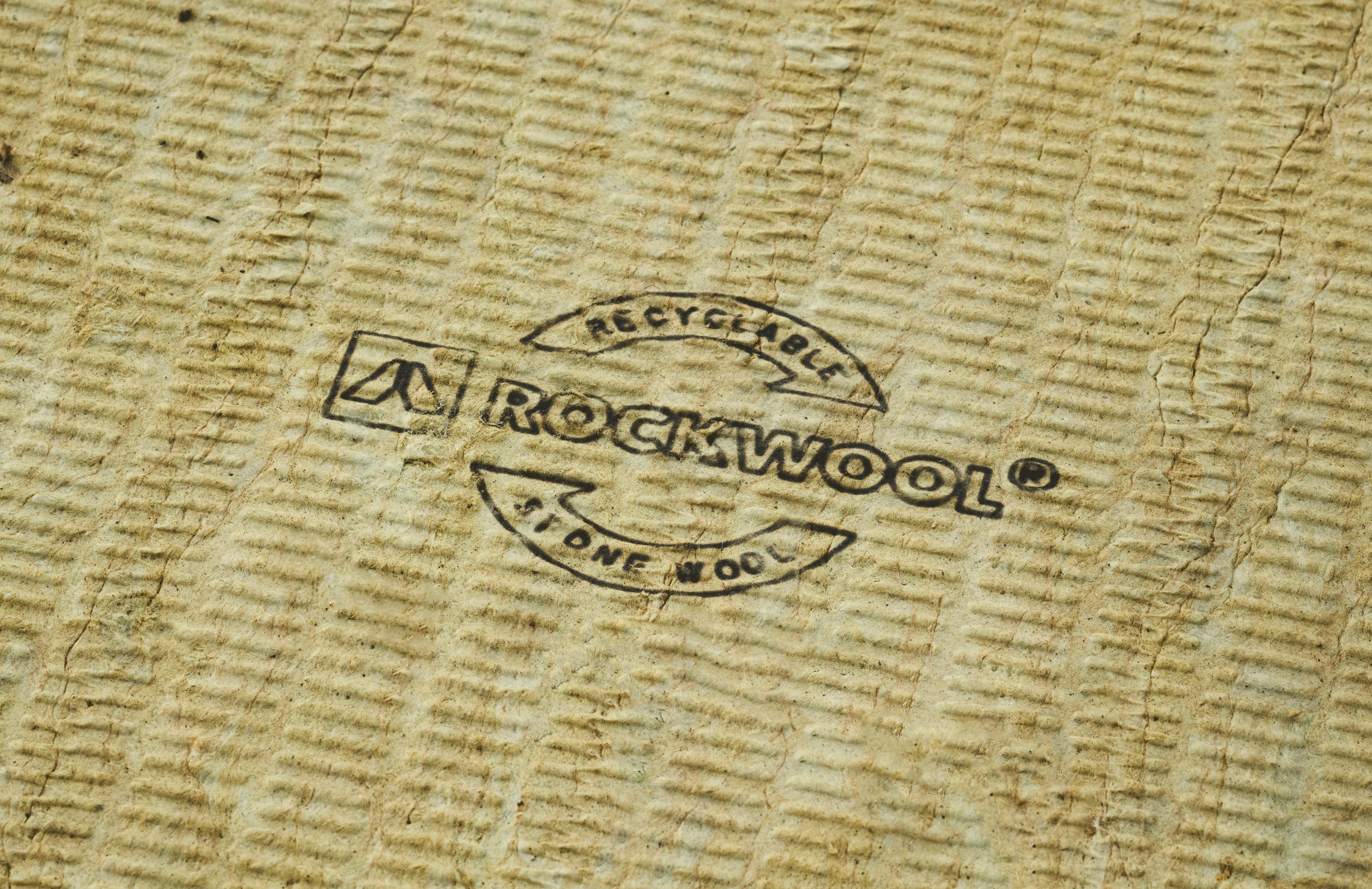 recyclable stone wool, recycable stone wool, germany, recycling, logo, flatroof plate, fri, plate, rockcycle