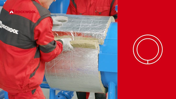 Installation Video Guide; Application of compression resistance mat on a vessel, RW-TI, Rockwool