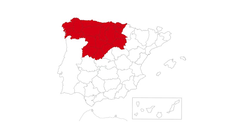 Delegaciones comerciales. Mapa España - Santiago Braña (prescripción)
Sales Map Spain