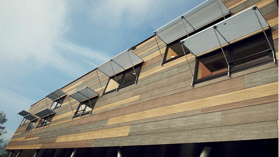 ‘The Tree House' community school project in Zaltbommel, The Netherlands with Rockpanel Woods exterior cladding