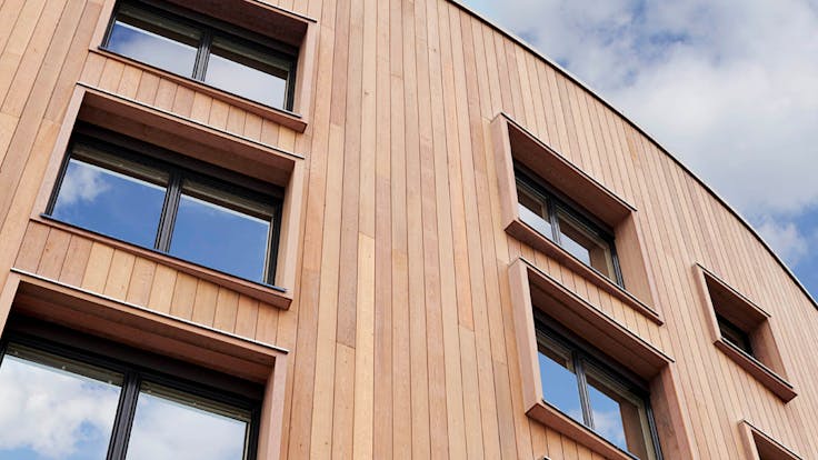 Reference case, Sweden, Linköping, Valla Berså, KL-trä, massive wood, REDAir FLEX, apartments