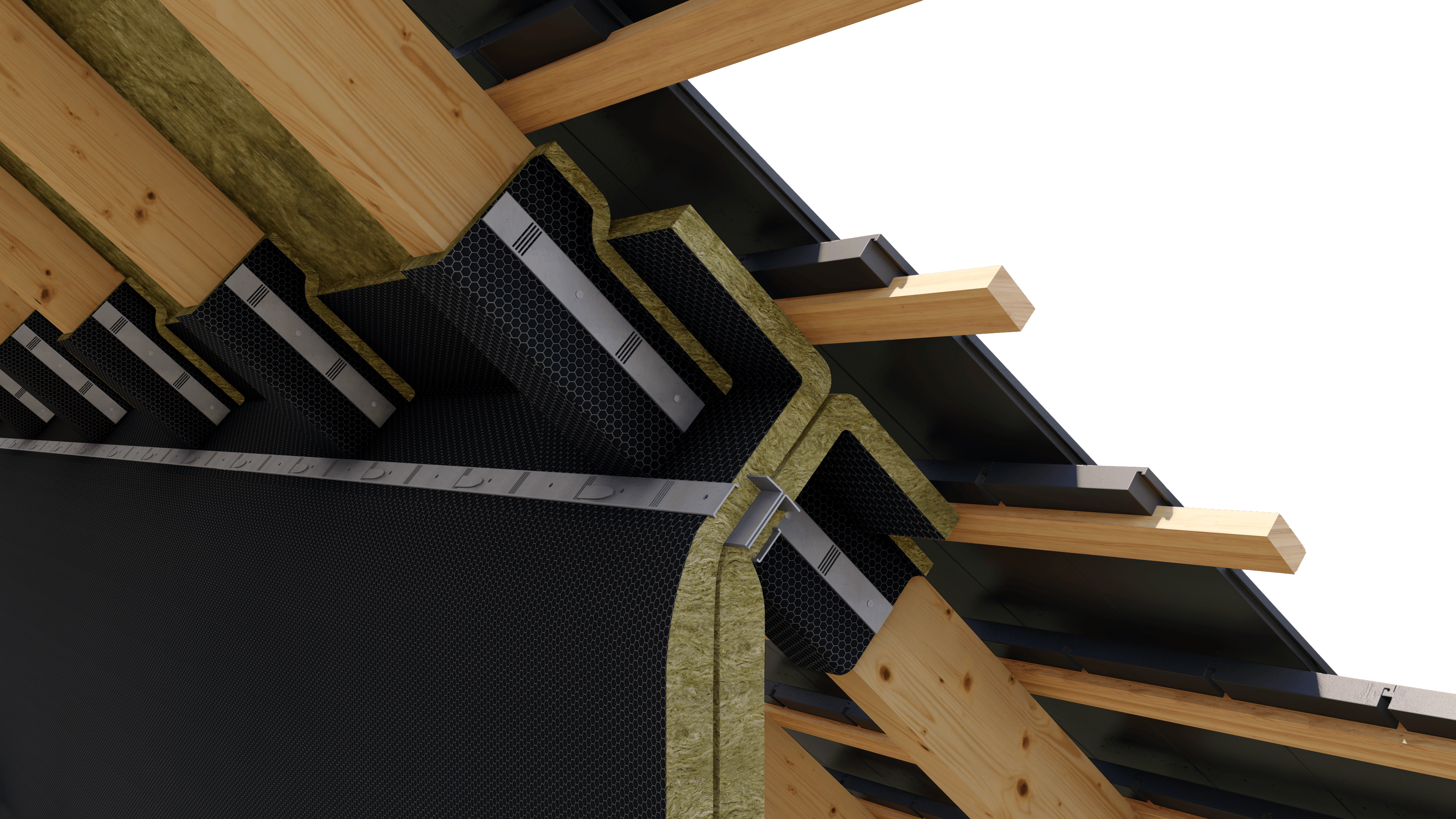 Fire Barrier EN - Passive Fire Protection for Reinforced stone wool roll for subdividing extensive cavities.