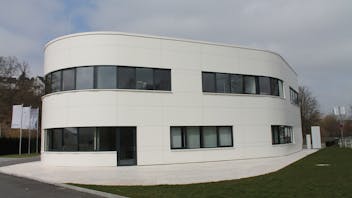 Office building in Olpe, Gemrany with Rockpanel Colours exterior cladding