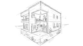 Sketch - Single family house, Home, homeowner