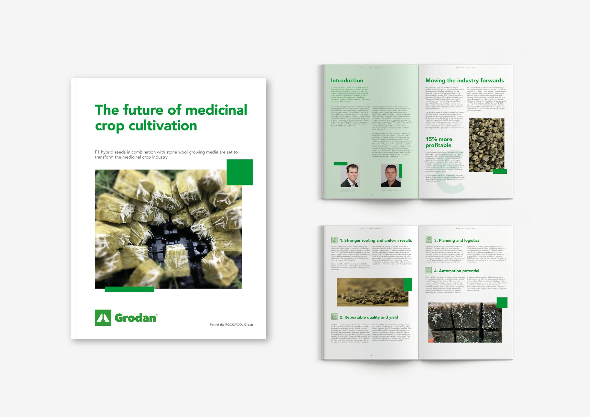 The future of medicinal crop cultivation mockup