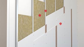 Application pics - inside wall, partition , acoustic wall
