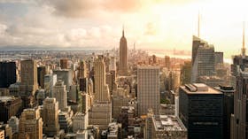 Blog article: Driving Innovation Through Renovation in New York City. New York city skyline.