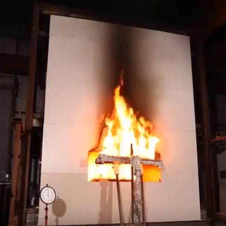 Reaction to fire vs. fire resistance