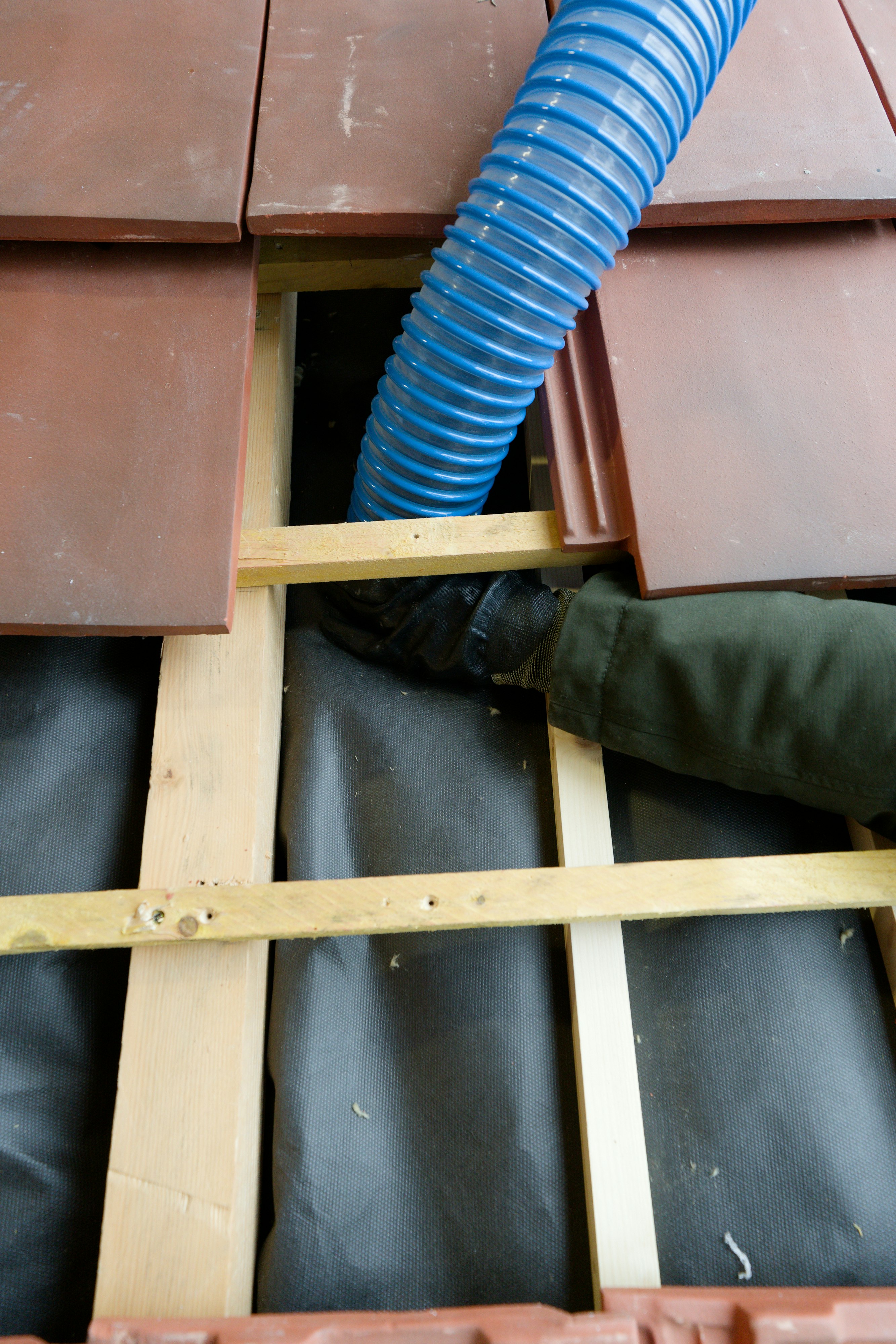 Rockin Bag System - isolation des combles aménagés entre chevrons par l'extérieur