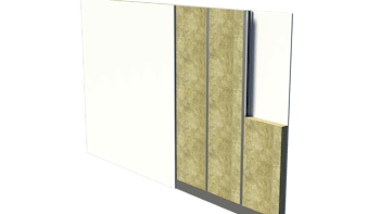 Wall insulation, wall, partition wall, innervägg av trä och stål