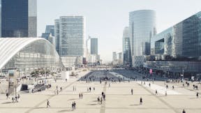 Big picture outdoor
High Angle View Of People On Street Amidst Modern Buildings Against Clear Sky, Publice Square, City,