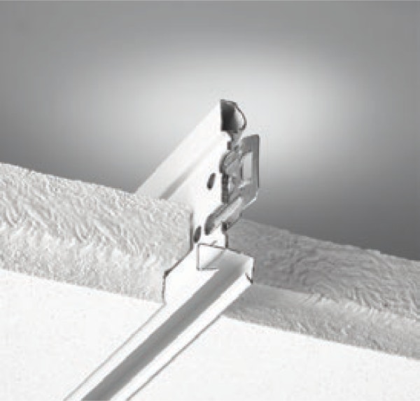 NA, Grid End Tab, Tile Side View, Suspension System, 4500/4550 Ultraline Grid End Tab, 9/16"