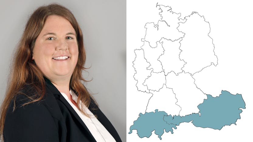 contact person, customer service, profile and map, Germany, Sandra Pollender, DE