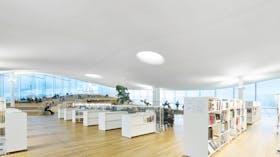 FI, Helsinki Central Library Oodi, Helsinki, ALA Architects, Leisure, Rockfon Mono Acoustic, TE-edge, 1200x1200, White, Library