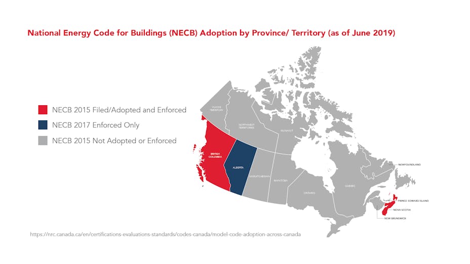 ROCKWOOL-NECB-National Energy Code for Buildings in Canada 2015 and 2017 Adoption by Province/ Territory as of June 2019.