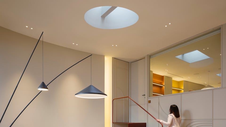 Acoustic ceiling solution: Rockfon® Mono Acoustic, TE Elegant Render