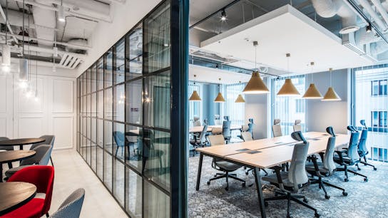 PL, Solusions Rent Coworking Office, Warsaw, The Design Group, Office, Rockfon Mono Acoustic, White, Meeting room