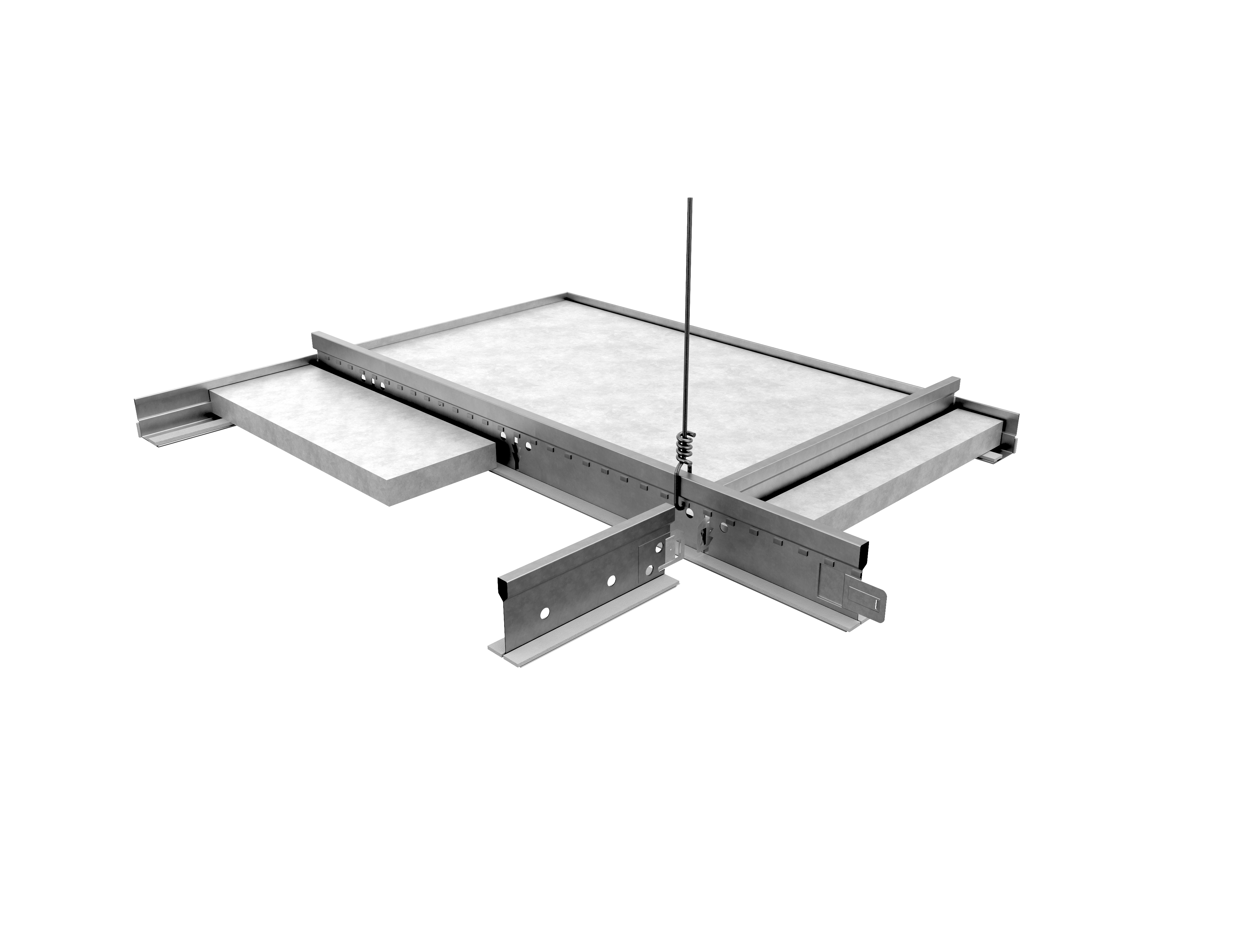 NA, Grid Assembly Rendering, Suspension Systems, BarrierGrid Grid Assembly