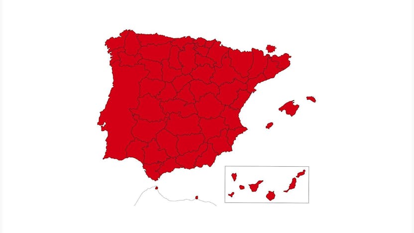 Delegaciones comerciales. Mapa España - Portugal
Sales Map Spain