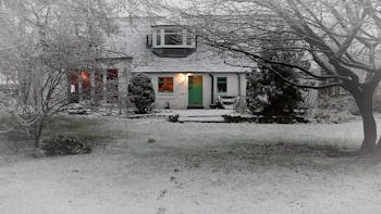 Cosy homestead in winter