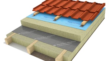products, pitched roof, insulation above the rafters, insulation on the rafters, meisterdach, masterrock, rocktect, meditop, rocktect meditop, illustration, graphic, schraegdachbroschuere, germany