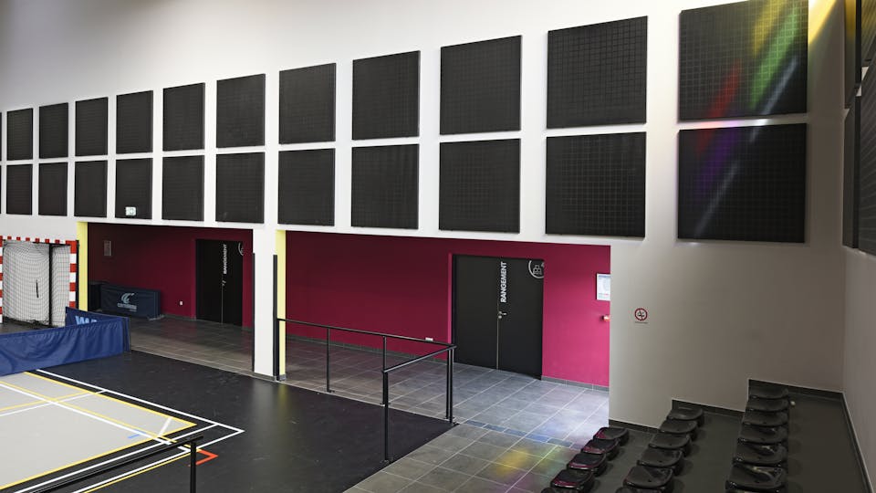 Featured products: Rockfon® VertiQ® wall panel, 1200 x 1200