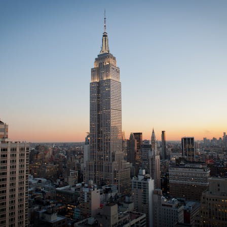 Empire State case study 4, monument, tower, historic, skyline, city, sunset