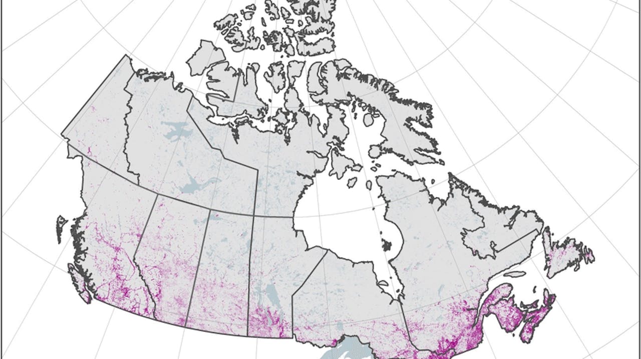 Canada WUI map