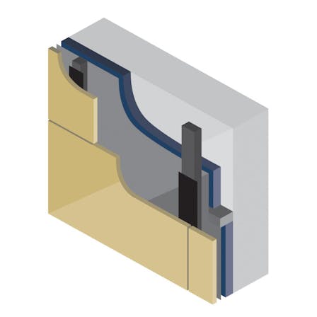 Ventilated sub-frame constructions with Rockpanel exterior cladding boards