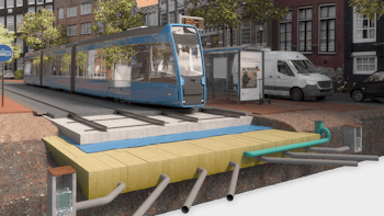 Rockflow render, application under tramway