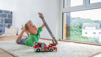 image, living, child, toy, fire truck, family, home, diy, germany, job 5026