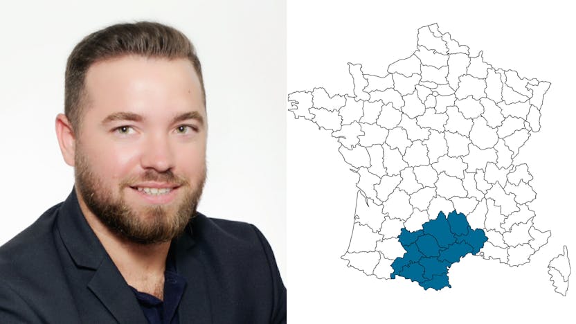 contact person, sales, profile and map, Olivier Monros, rockfon, france, FR