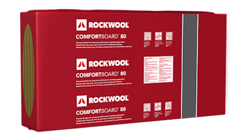 ROCKWOOL Comfortboard® 80 rigid stone wool exterior continuous insulation board