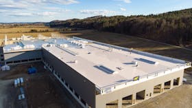 reference, egger glas, production hall, flat roof, gersdorf, austria