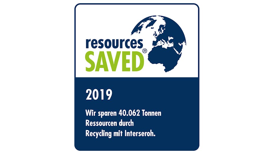 interseroh, resources saved 2019, recycling, germany