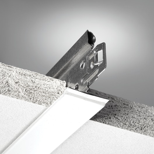 NA, Grid End Tab, Tile Side View, Suspension System, 1260 Aluminum Cap Grid End Tab, 15/16"