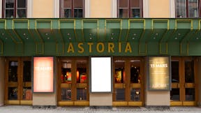 Exterior of Restaurant/Brasserie Astoria in Stockholm Sweden