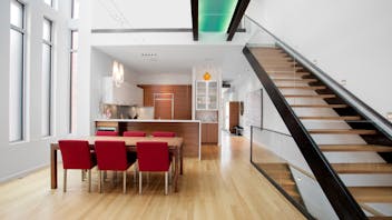 Kitchen, interior, modern, ceiling, home, furnished