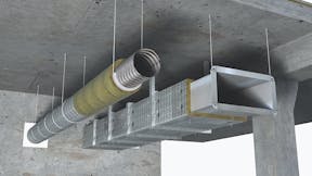 conlit mat, duct, air duct, ventilation duct, circular duct, circle duct, fire protection, fp