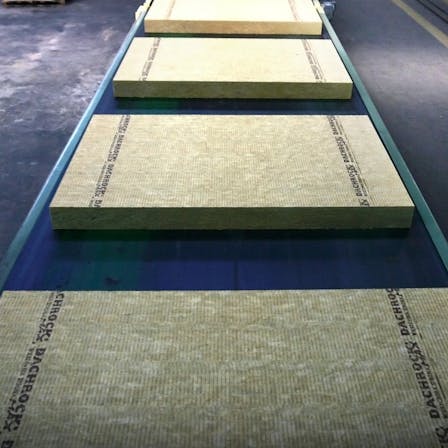 stone wool, production of stone wool, assembly line