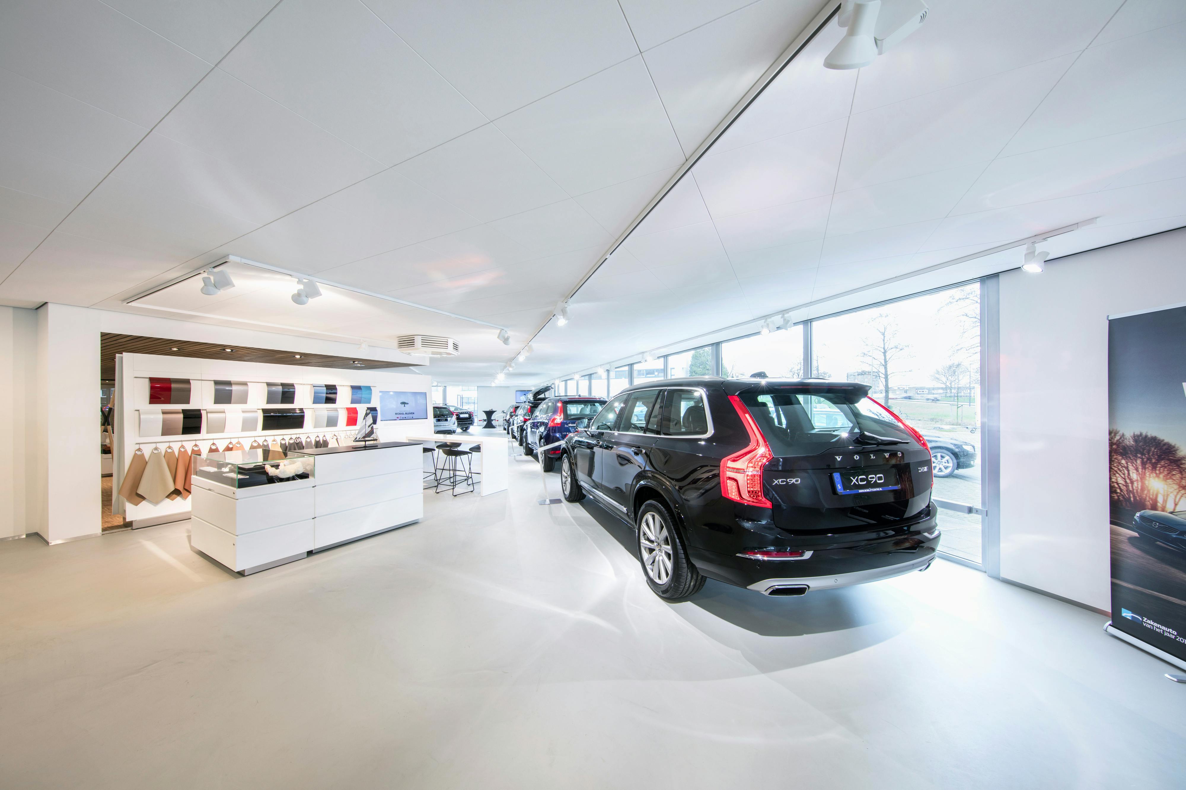 Volvo Mobility Centre,The Netherlands,Vlaardingen,750 m²,Toke Peelen,Volvo Netherlands,Bovero B.V.,ROCKFON Blanka,D-edge,600X600,White