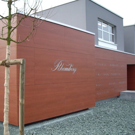 Single Family House with routed Rockpanel Woods exterior cladding in Marbach, Switzerland