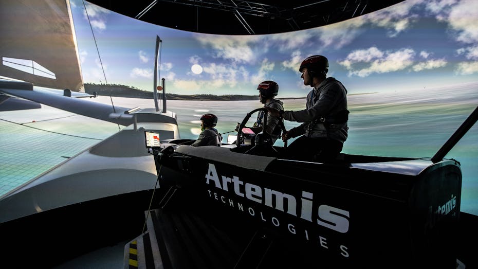 Simulator story, Artemis F50 simulator, sailgp