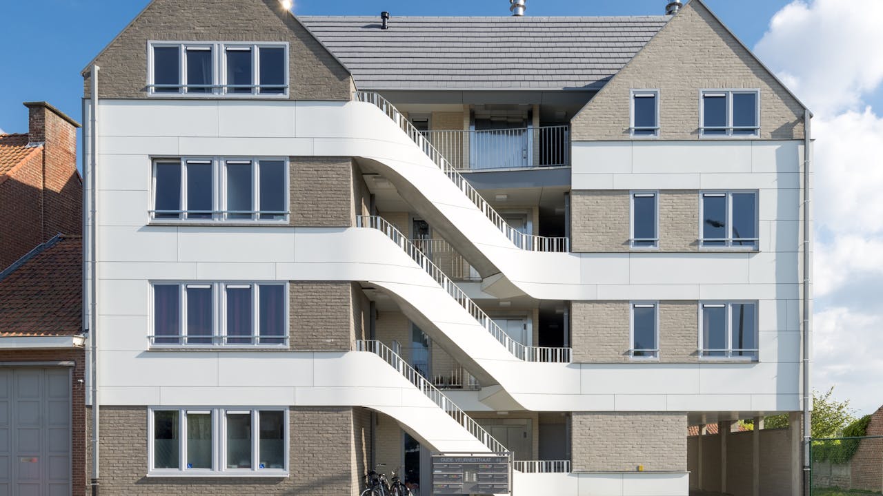 Rockpanel Colours - apartments in Ypres, Belgium