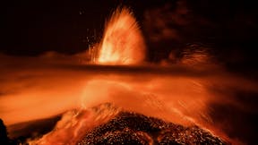 Exploding Volcano, matte