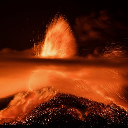 Exploding Volcano, matte